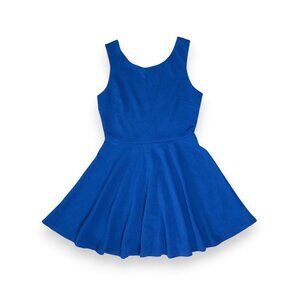 Forever 21 Royal Blue Sleeveless Open Back Skater Dress Size S
